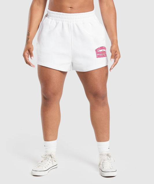 Gymshark Dumbells & Deadlifts Shorts - White