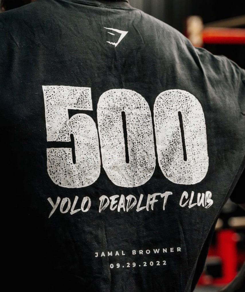 Gymshark 500KG T-Shirt - Black
