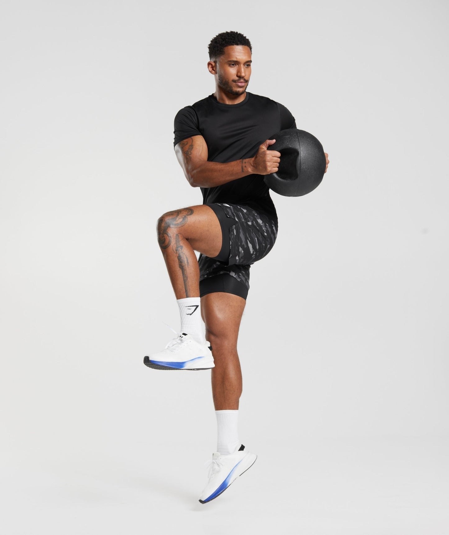 Gymshark Sport 5" 2 In 1 Shorts - Onyx Grey/Black