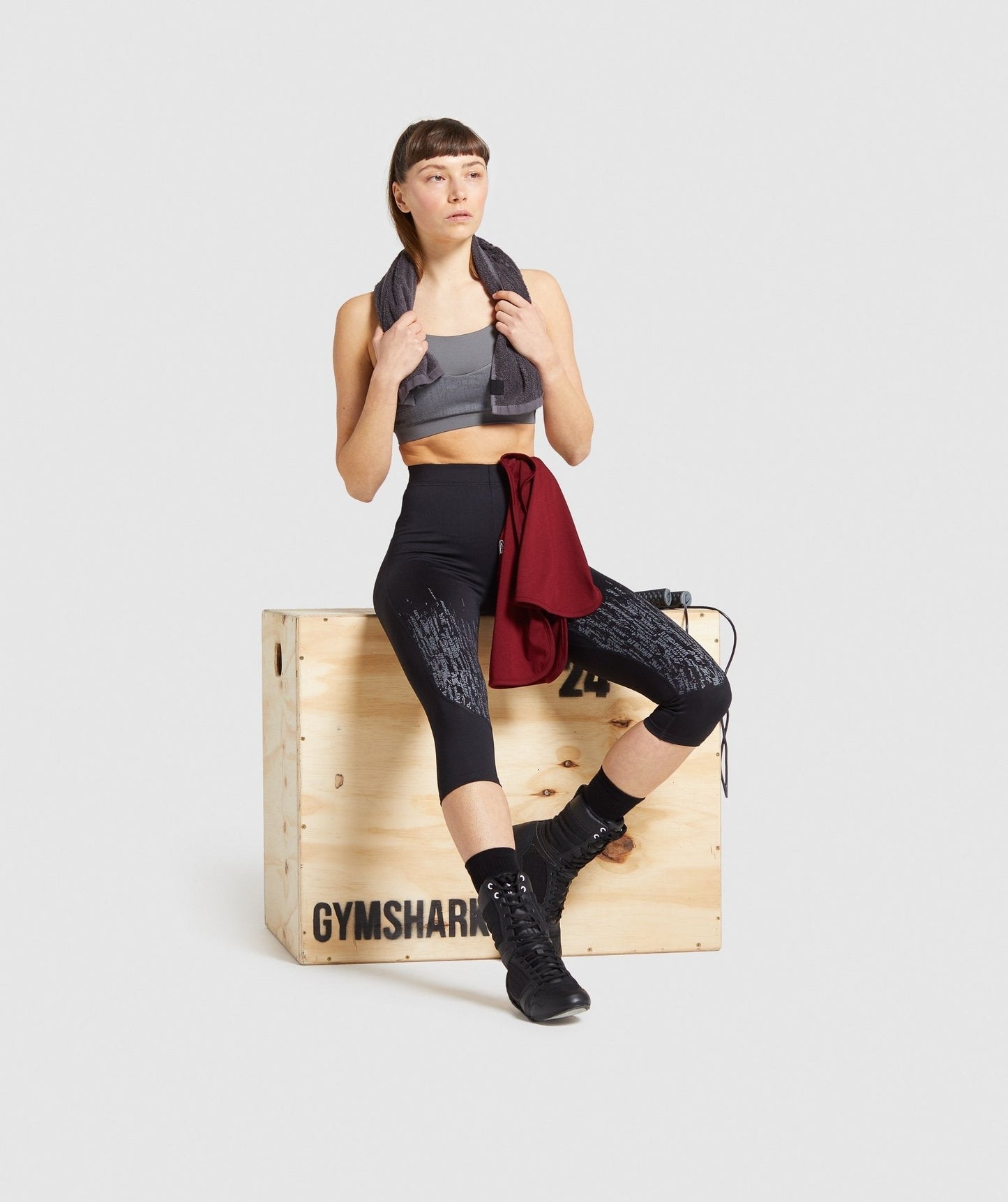 Gymshark Combat Cropped Leggings - Black