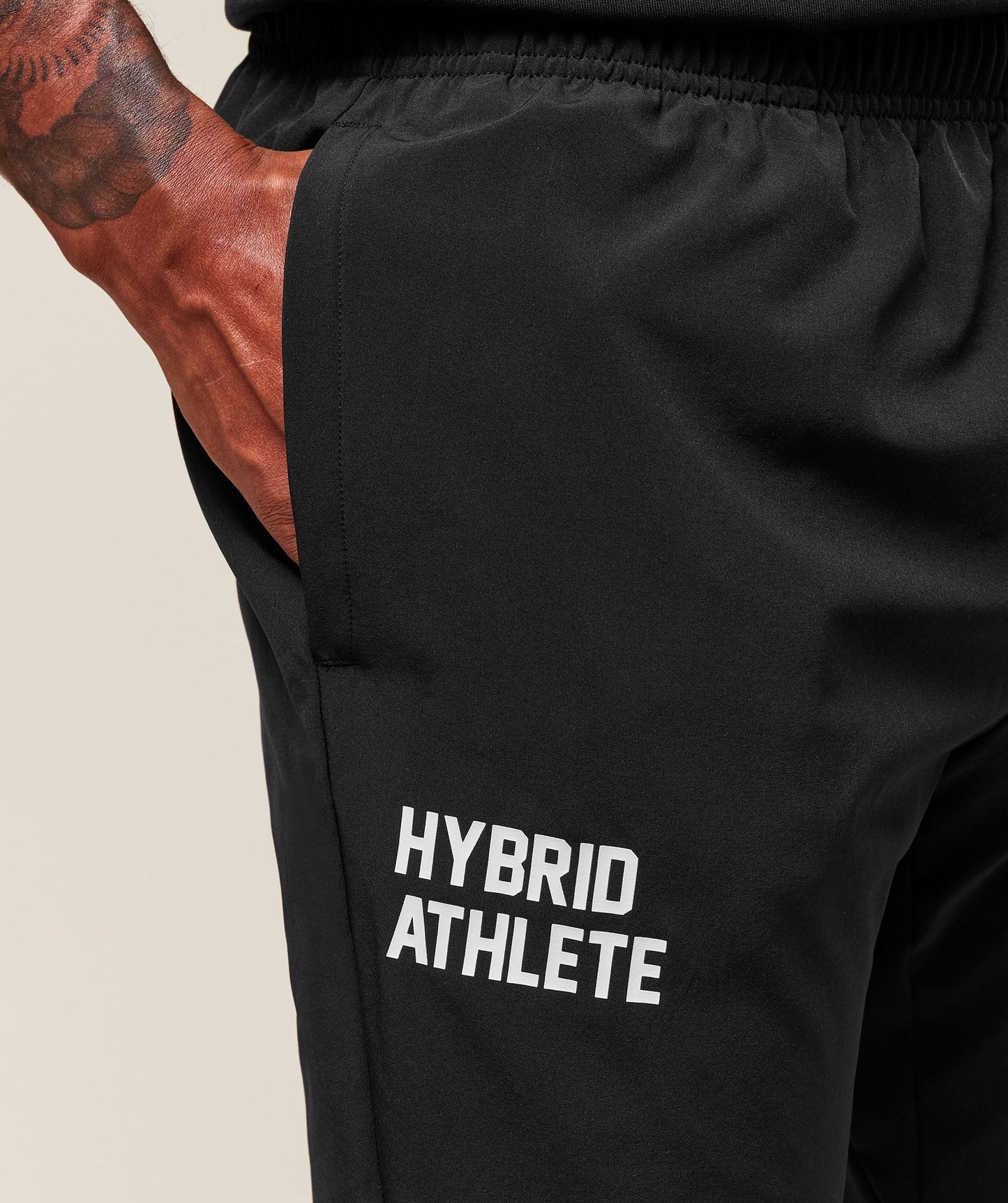 Gymshark Hybrid Athlete Woven Joggers - Black