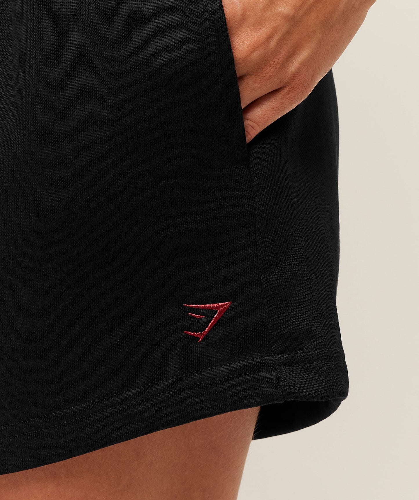 Gymshark Collegiate Graphic Shorts - Black