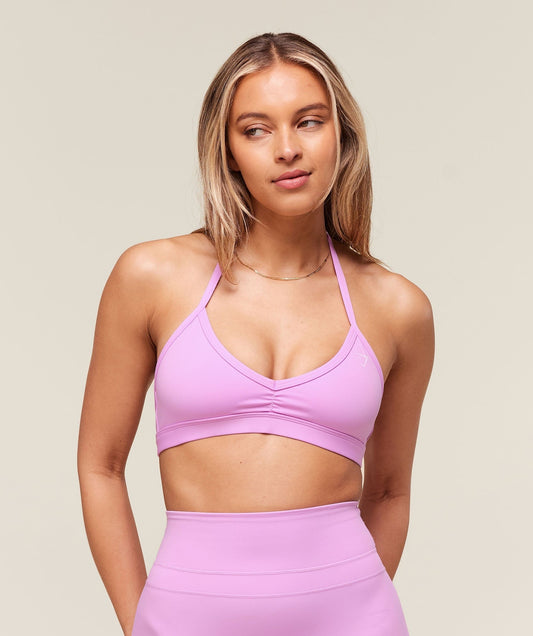 Gymshark Minimal Halterneck Sports Bra - Sour Pink