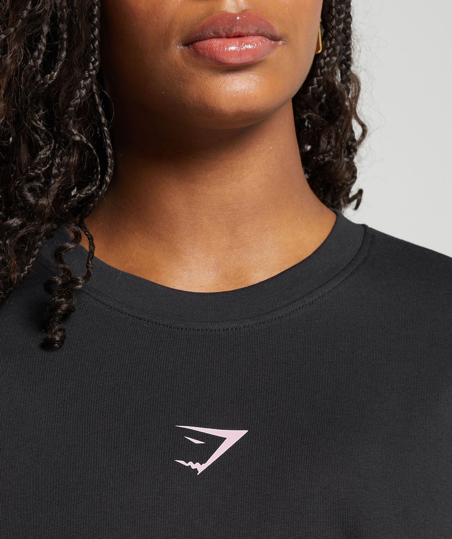 Gymshark Miami Graphic T-Shirt - Black/Dolly Pink