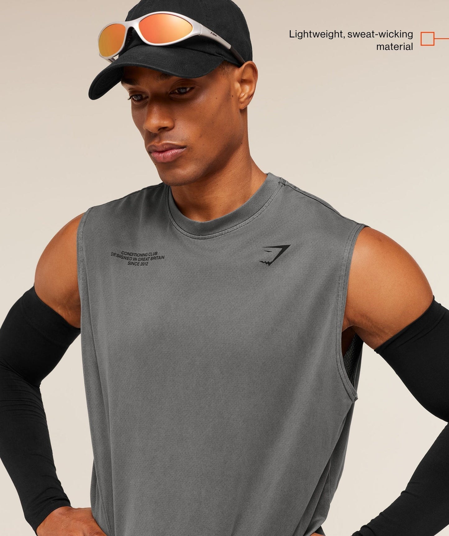 Gymshark Conditioning Club Washed Tank - Black/Wash