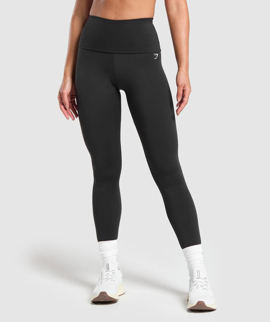 Gymshark Training Foldover Leggings - Black