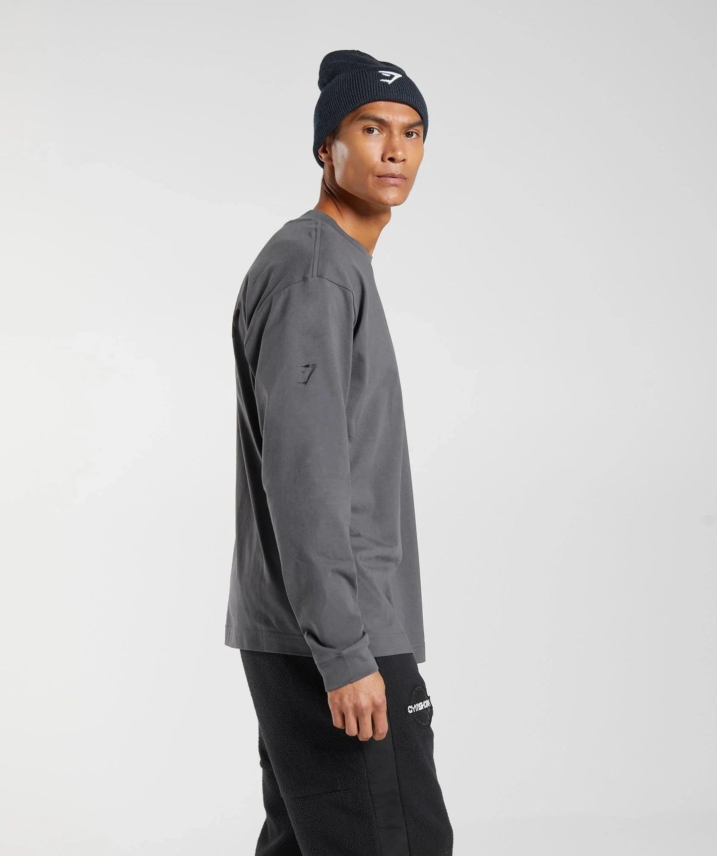 Gymshark Vibes Long Sleeve T-Shirt - Silhouette Grey