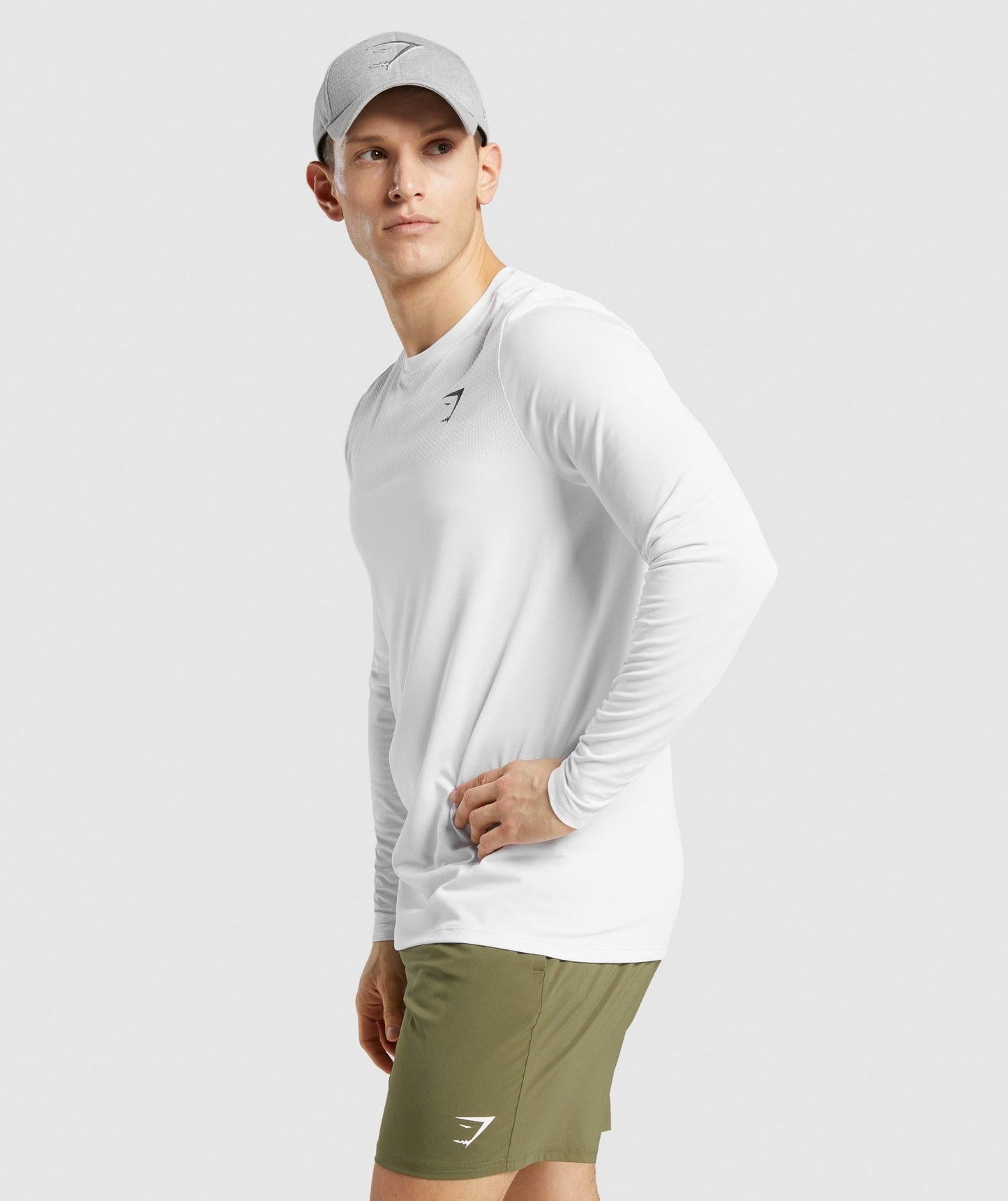 Gymshark Vital Long Sleeve T-Shirt - White