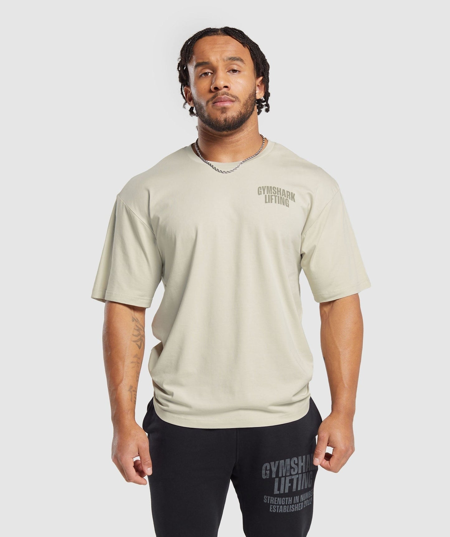 Gymshark Lifting T-Shirt - Pebble Grey
