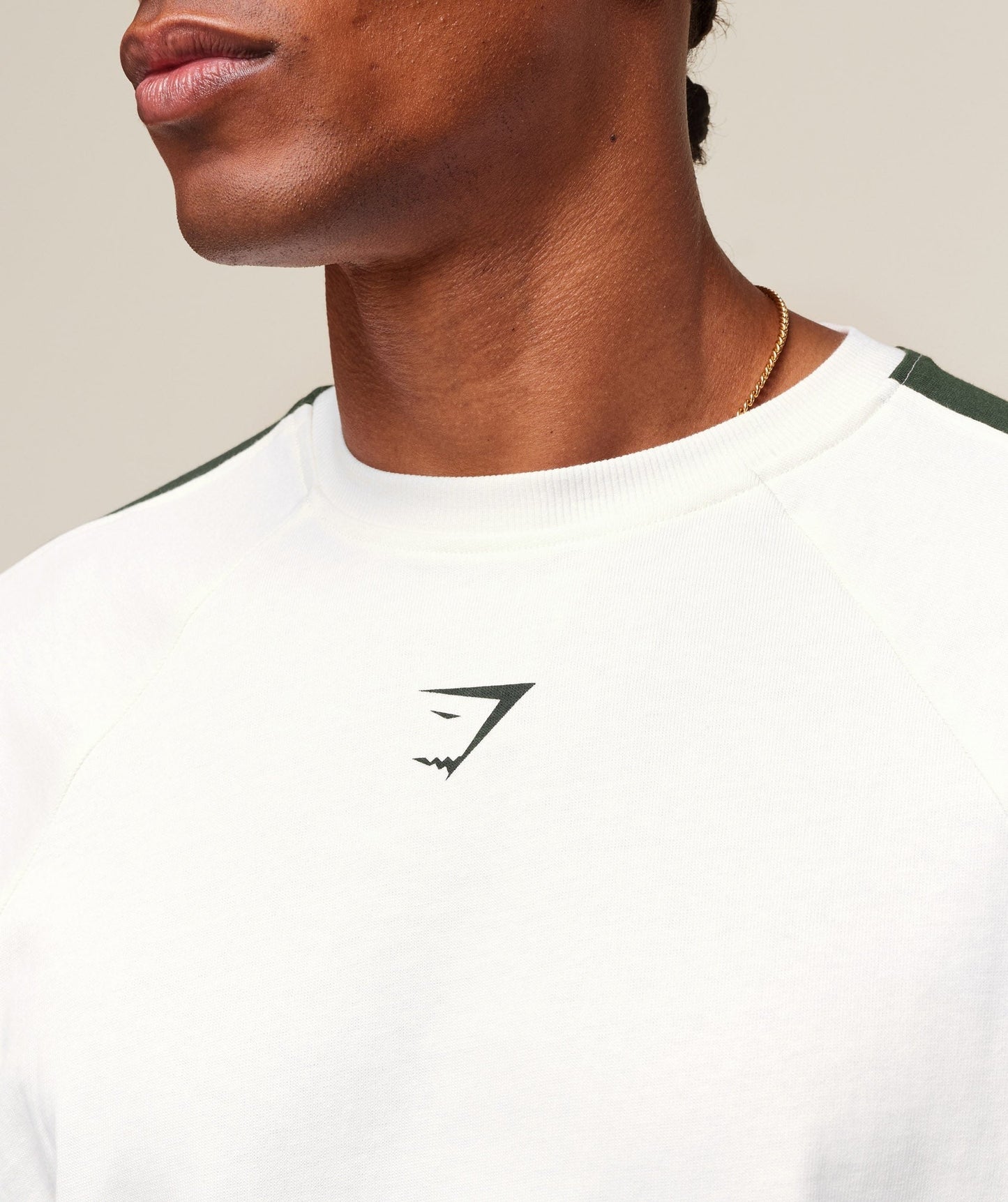 Gymshark GSLC 66 T-Shirt - Soft White/Trail Green