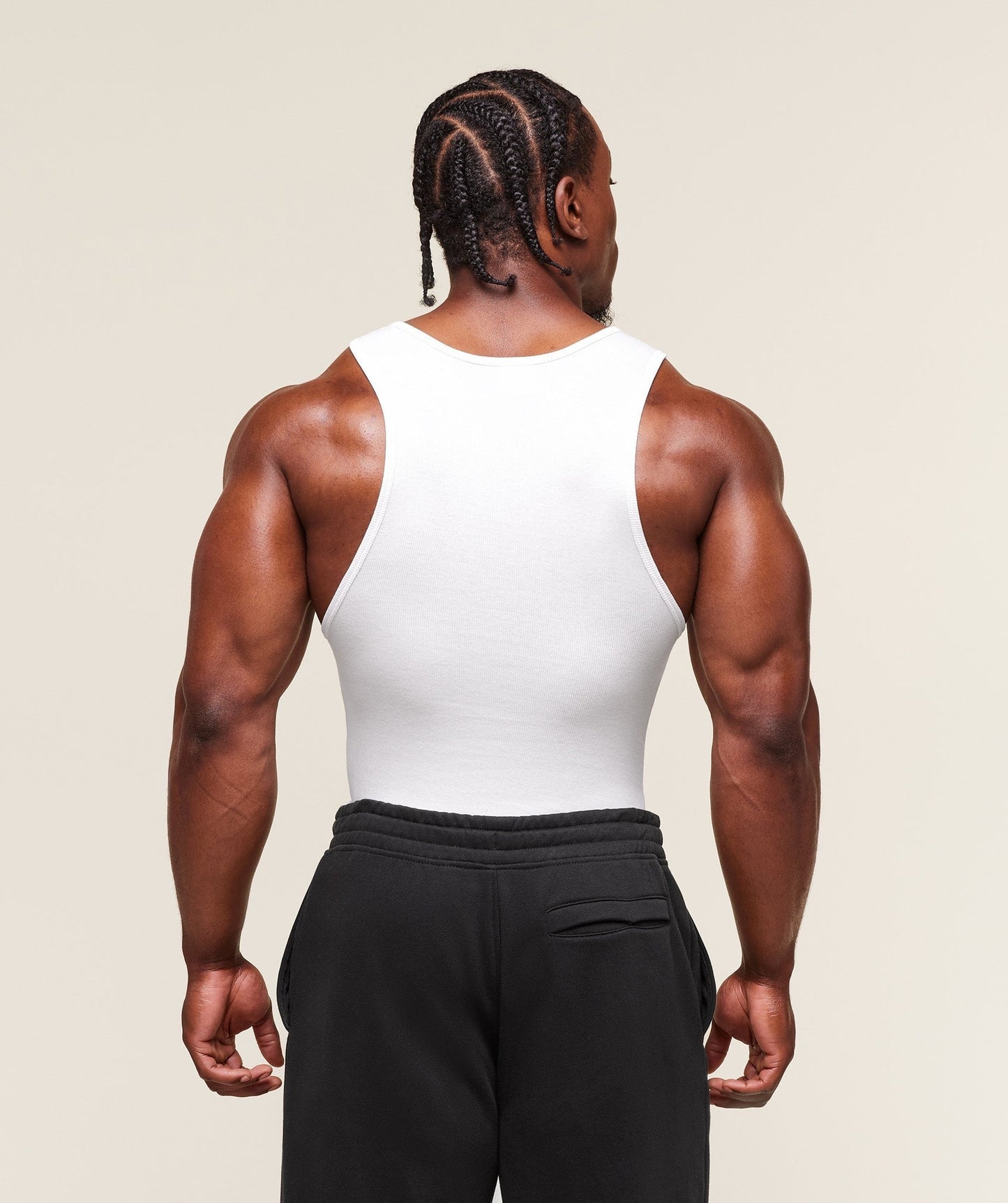 Gymshark Legacy Ribbed Tank - White