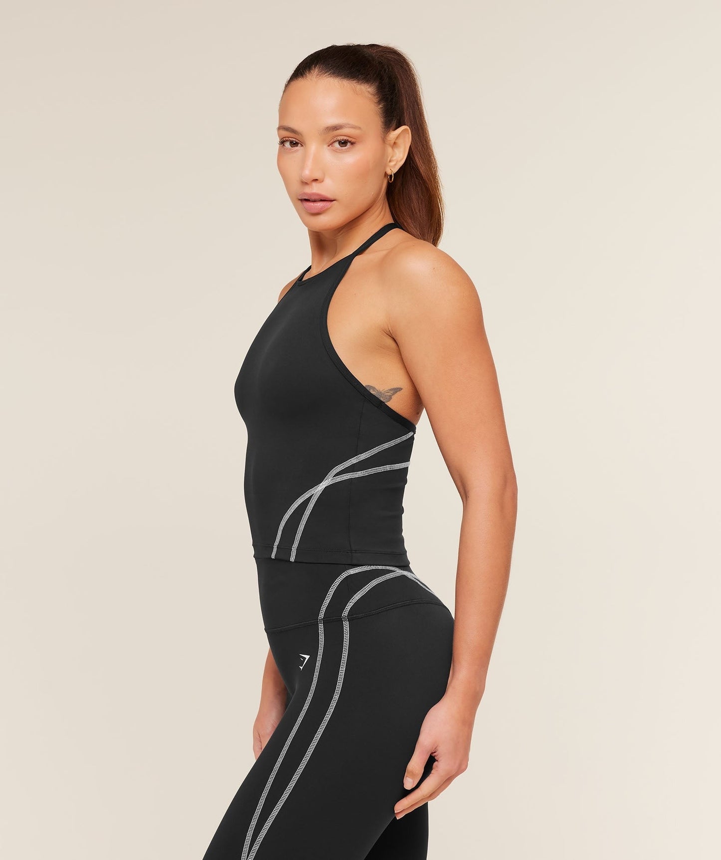 Gymshark Volt Tank Top - Black/White