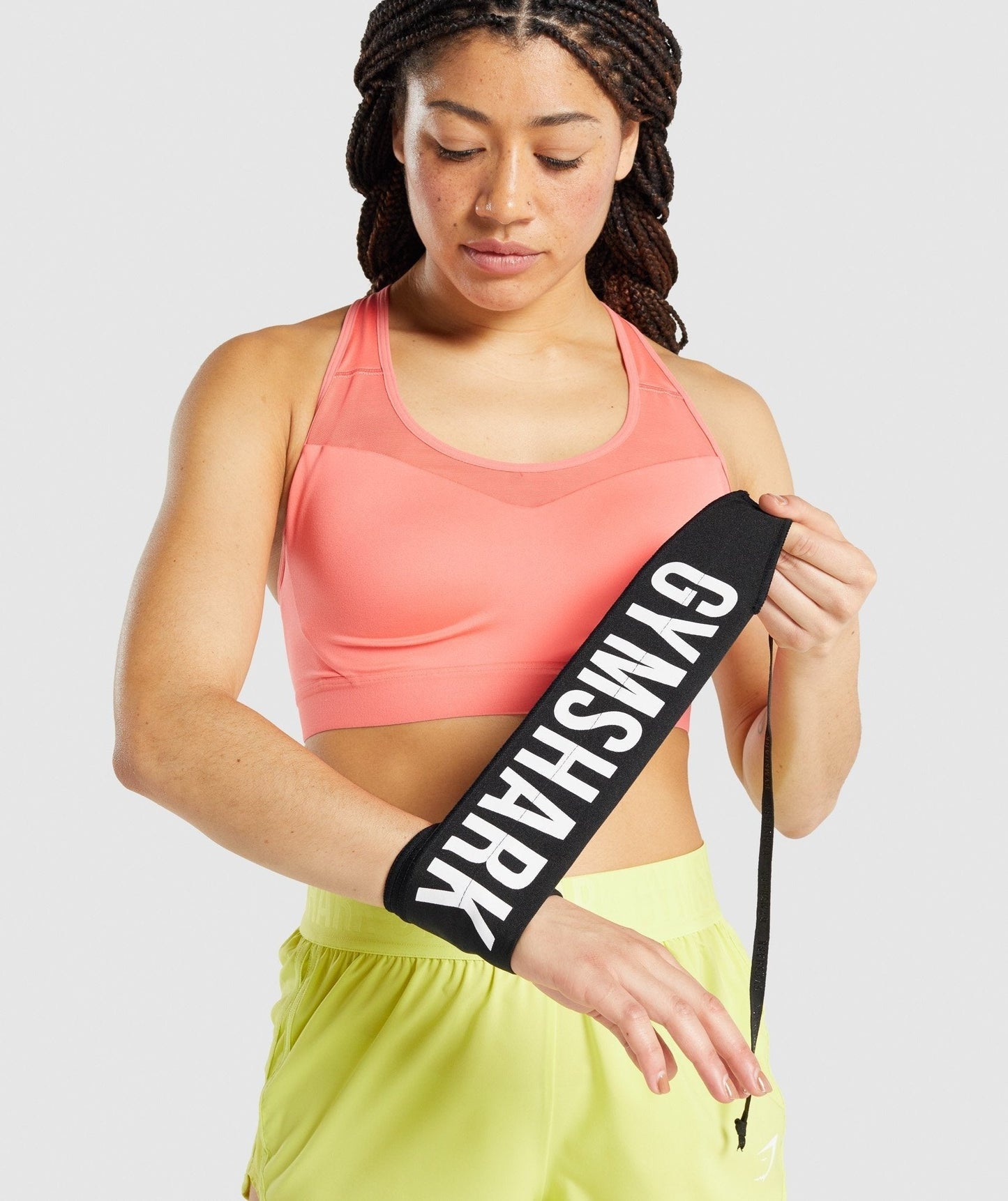 Gymshark Wraps- Smokey Grey - Black