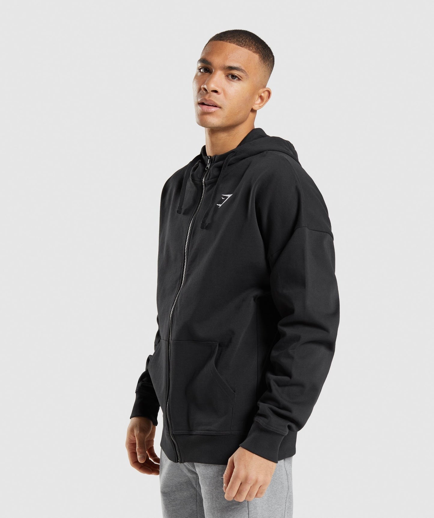 Gymshark Essential Zip Up Hoodie - Black