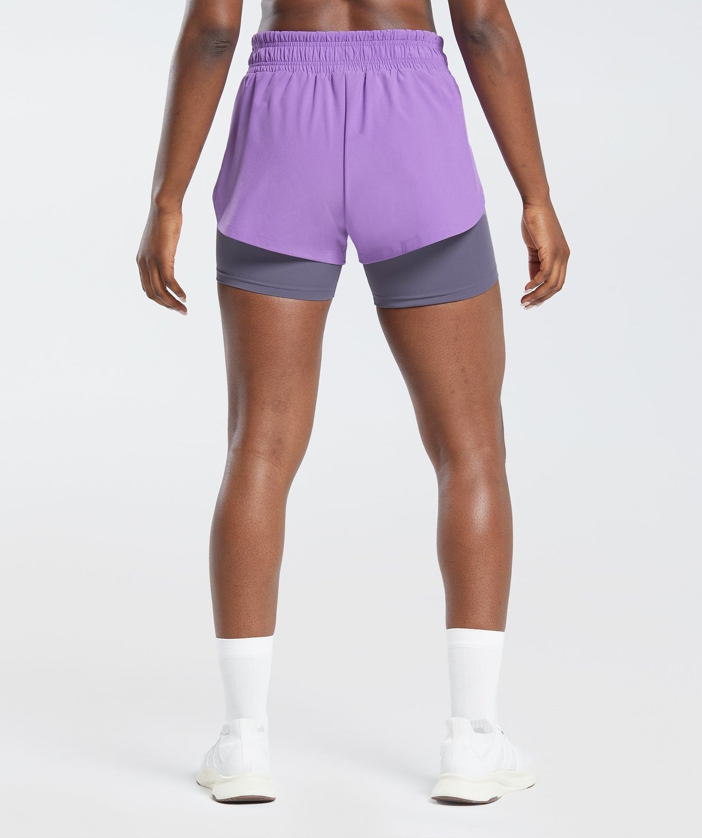 Gymshark RUNNING 2 IN 1 SHORTS - Grape Purple/Dewberry Purple