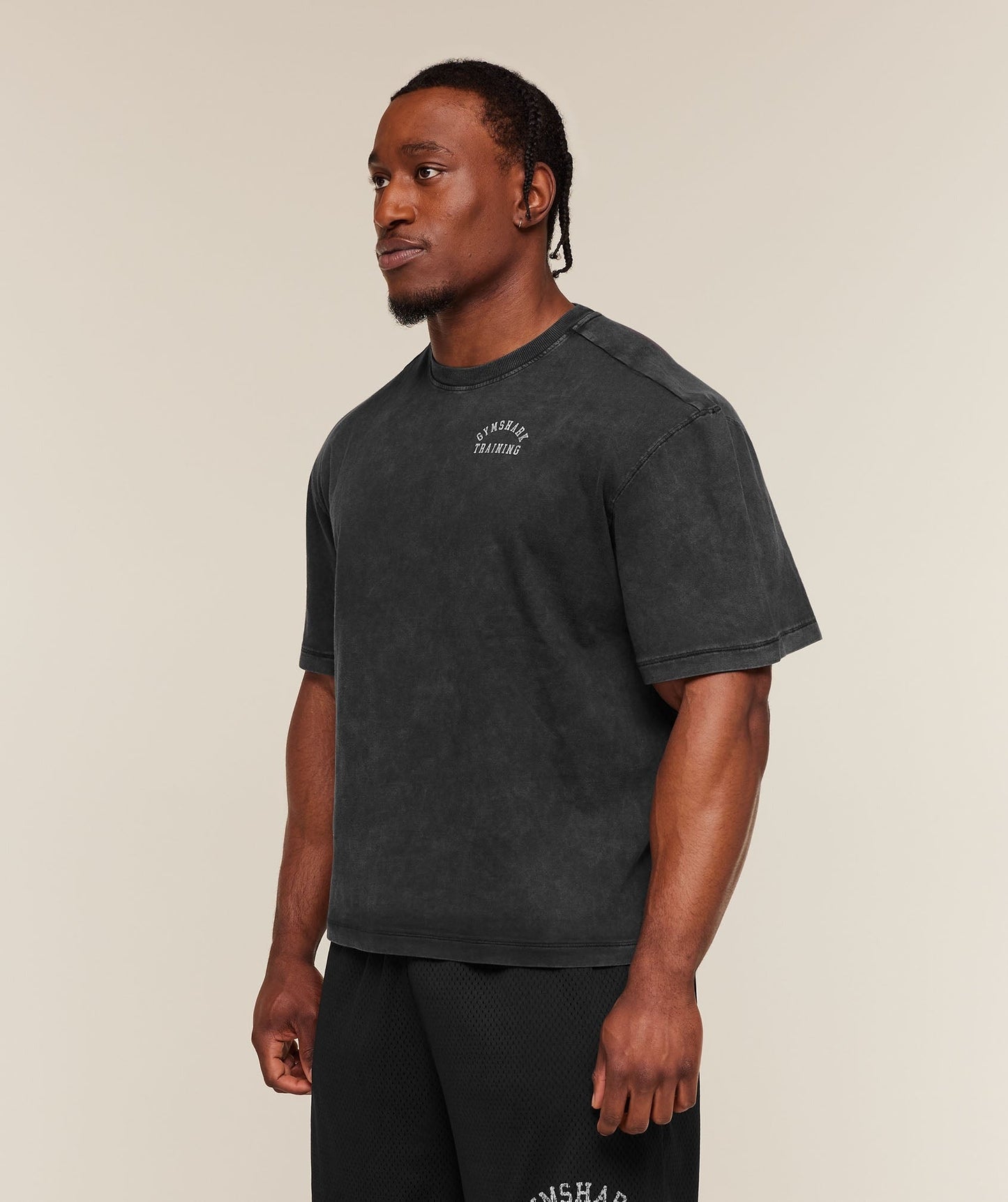 Gymshark Retro Collegiate T-Shirt - Black