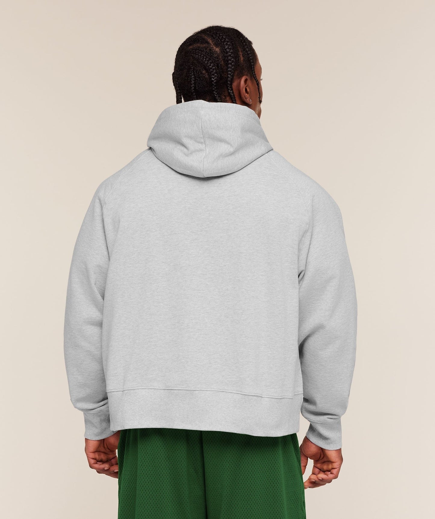 Gymshark Retro Collegiate Graphic Hoodie - Bros Soft Grey Marl