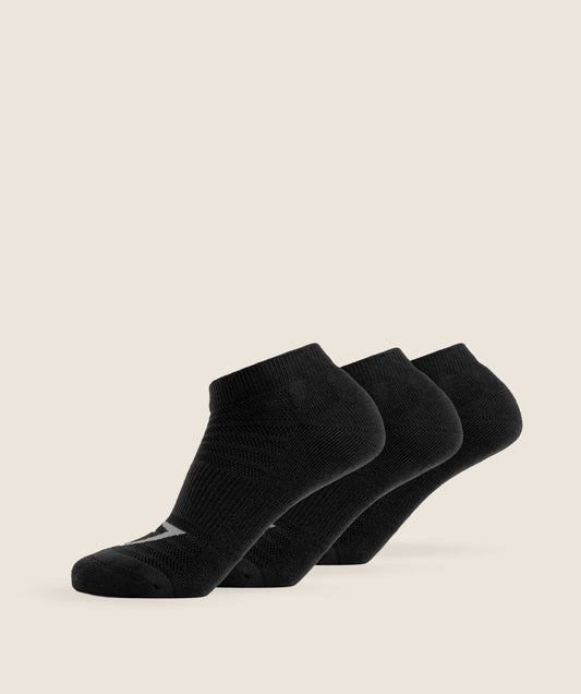 Gymshark Trainer Socks 3pk - Black