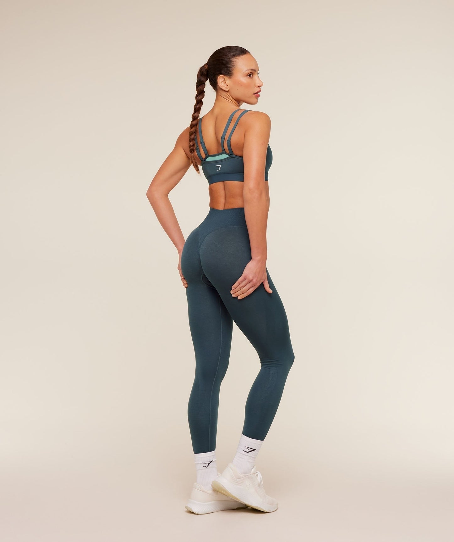 Gymshark Interval Seamless Leggings - Stealth Blue
