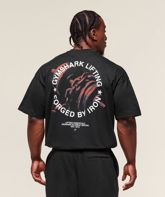 Gymshark Forged By Iron T-Shirt - Black