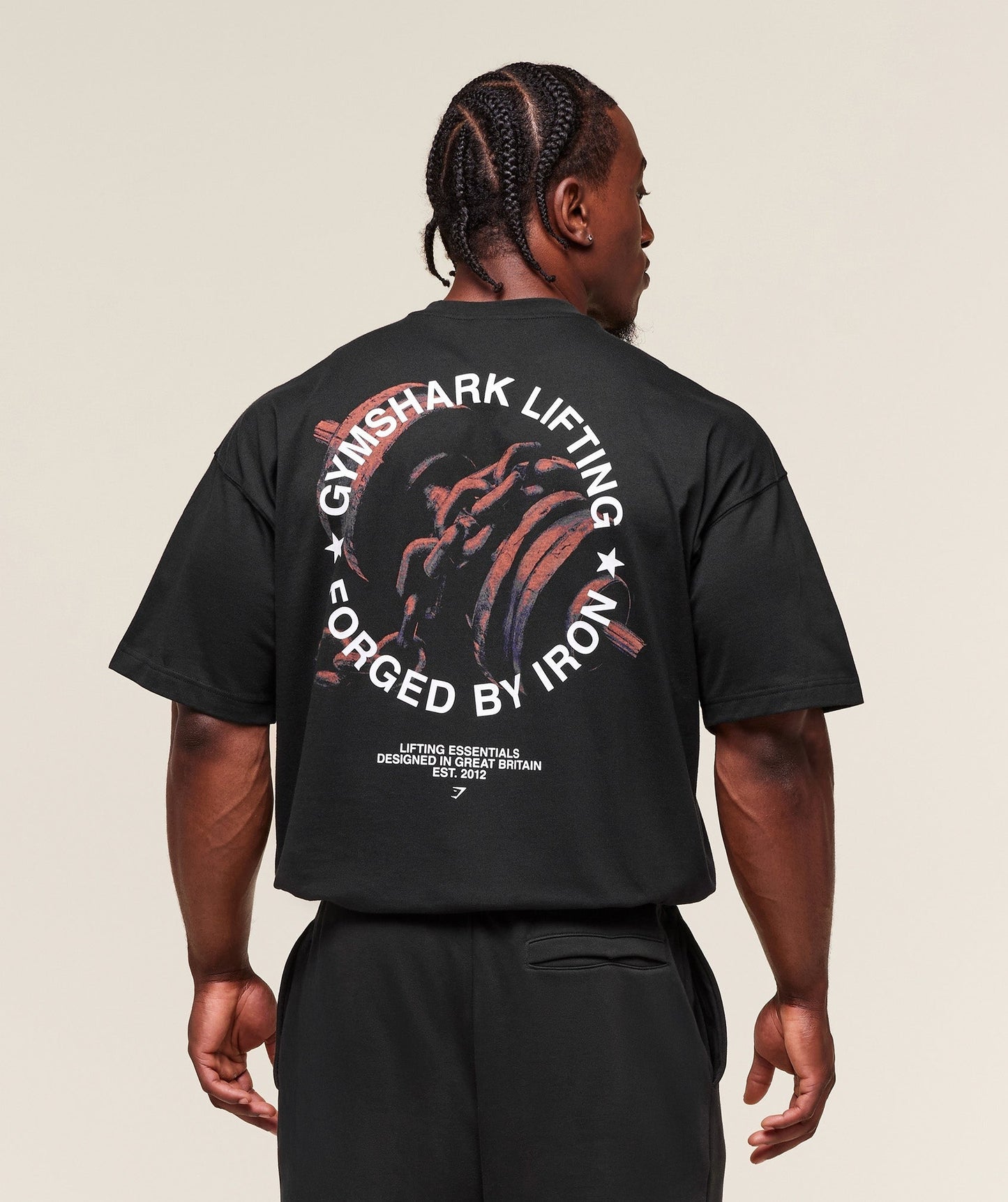Gymshark Forged By Iron T-Shirt - Black