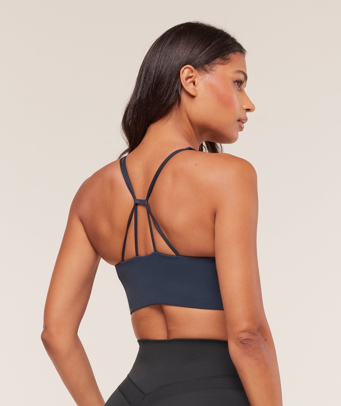 Gymshark Cross Over Sports Bra - Heavy Blue