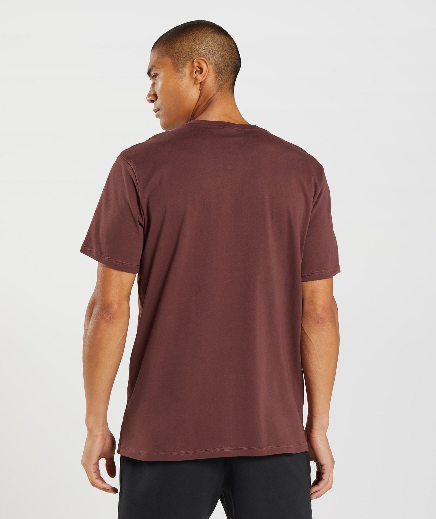 Gymshark Sharkhead Infill T-Shirt - Cherry Brown