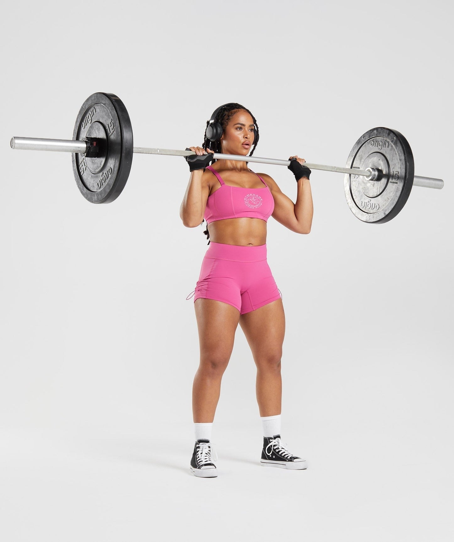 Gymshark Legacy Ruched Tight Shorts - Deep Pink