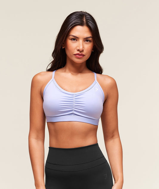 Gymshark Ruched Sports Bra - Peri Blue
