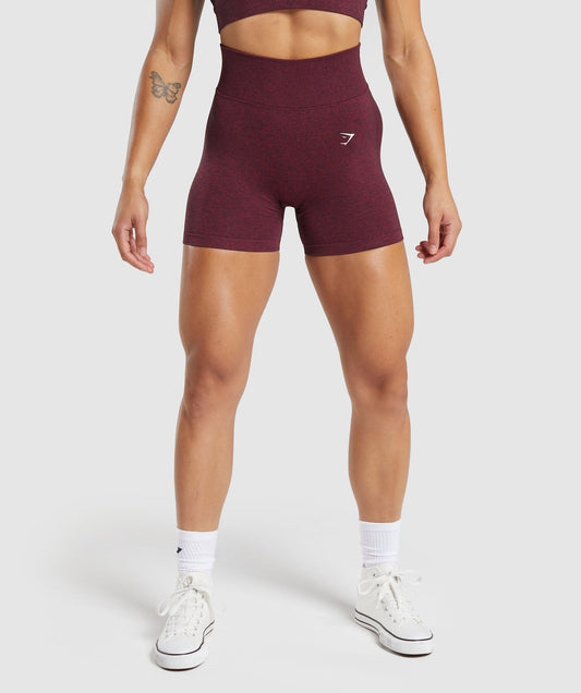 Gymshark Lift Seamless Shorts - Vintage Pink/Black Marl