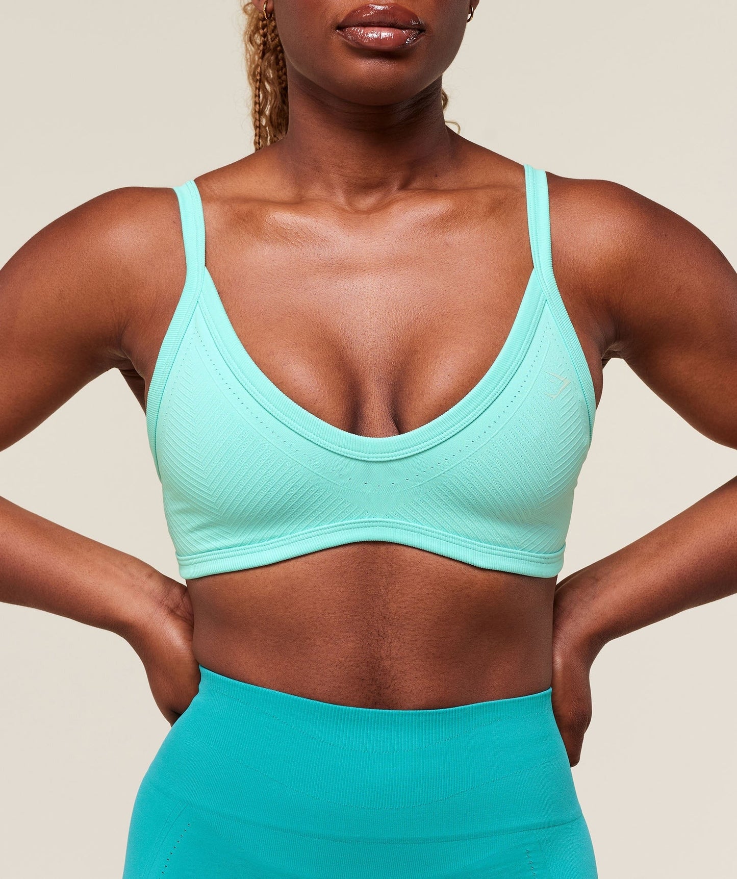 Gymshark Energise Seamless Sports Bra - Pop Turquoise