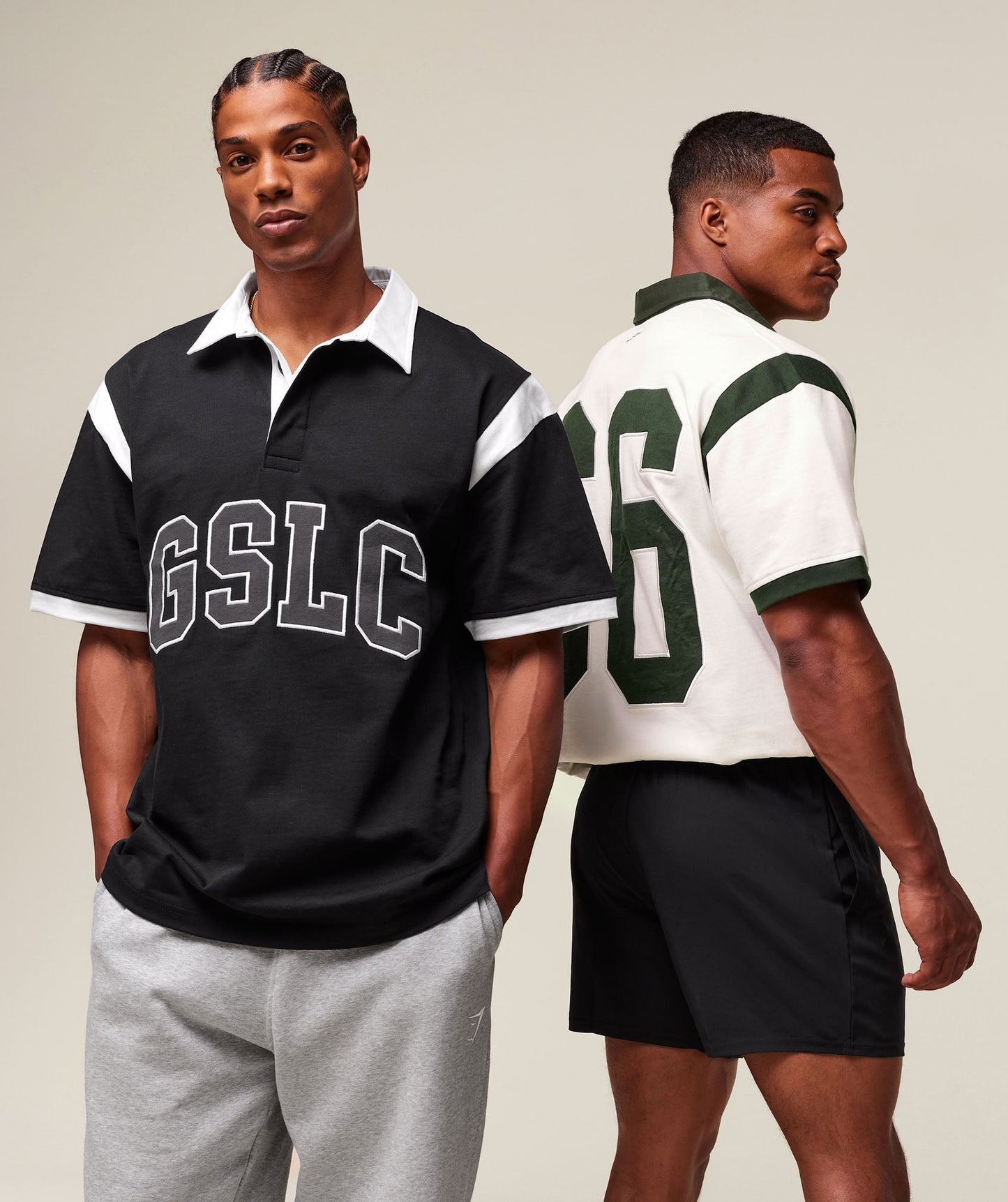 Gymshark GSLC Retro Polo Shirt - Black/White