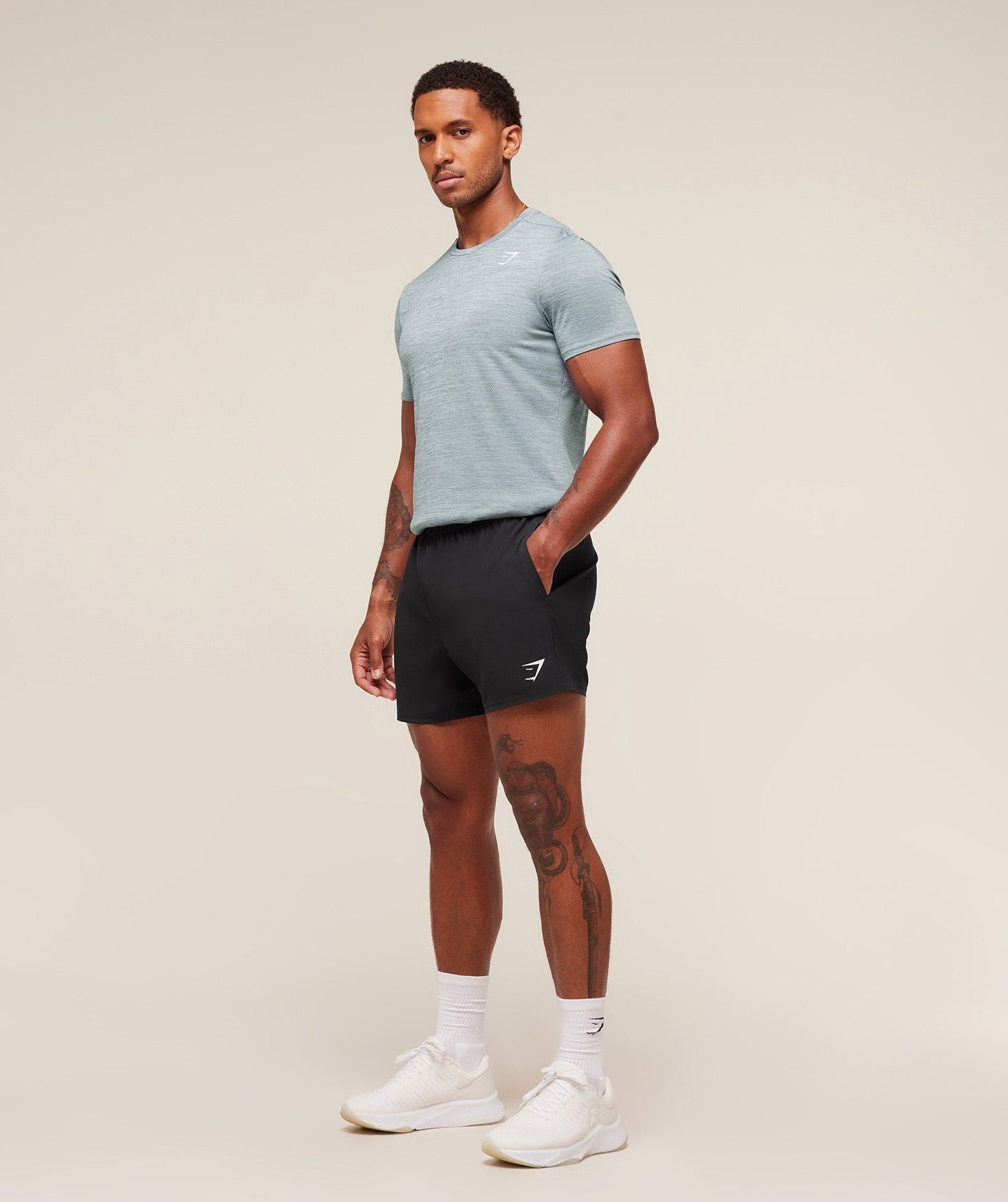 Gymshark Arrival T-Shirt - Smoke Blue/Denim Grey