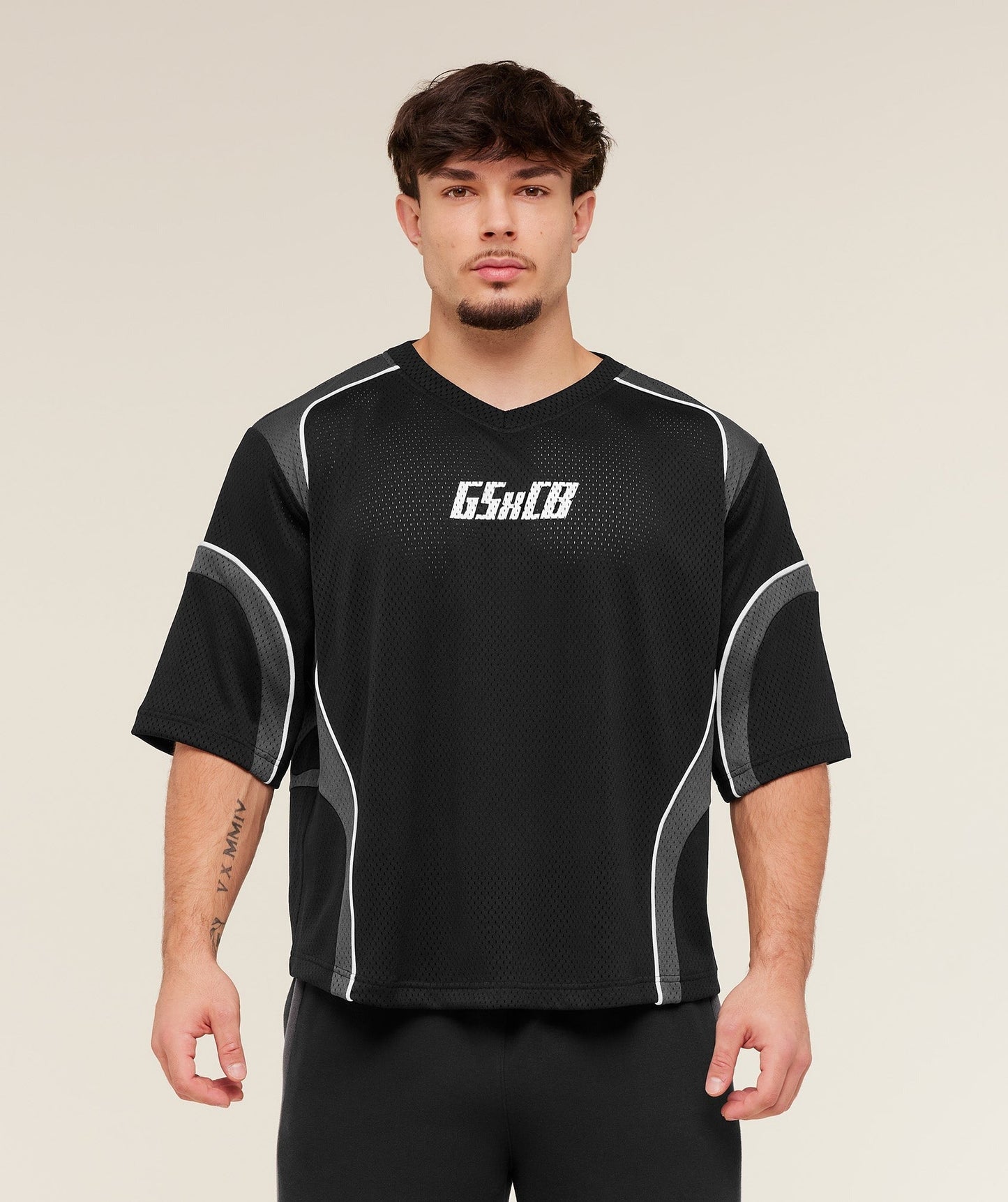Gymshark x Carlos Belcast Mesh Jersey - GS Black
