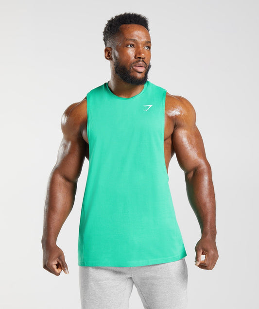 Gymshark React Drop Arm Tank - Tropic Green