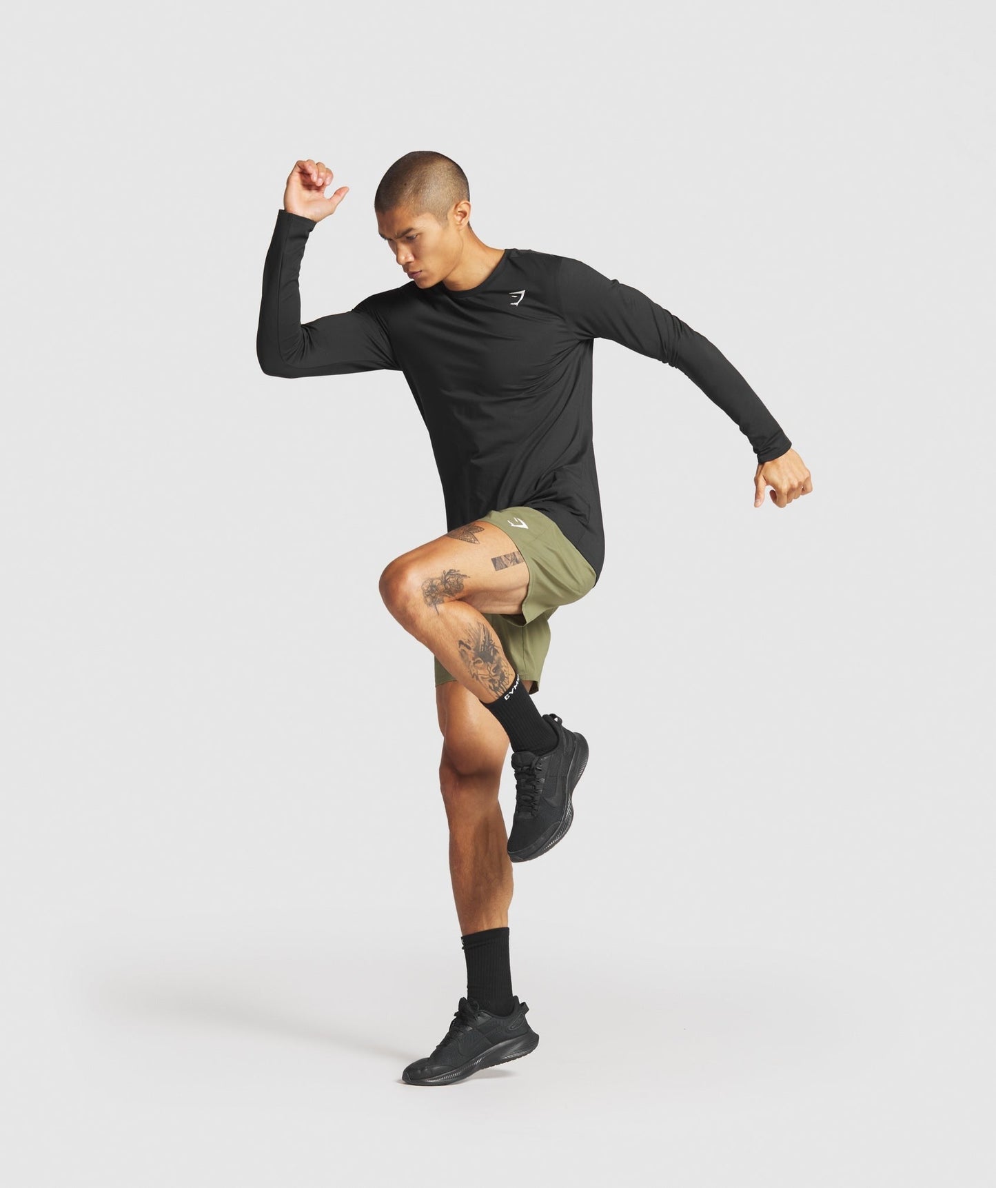 Gymshark Arrival Long Sleeve T-Shirt - Black