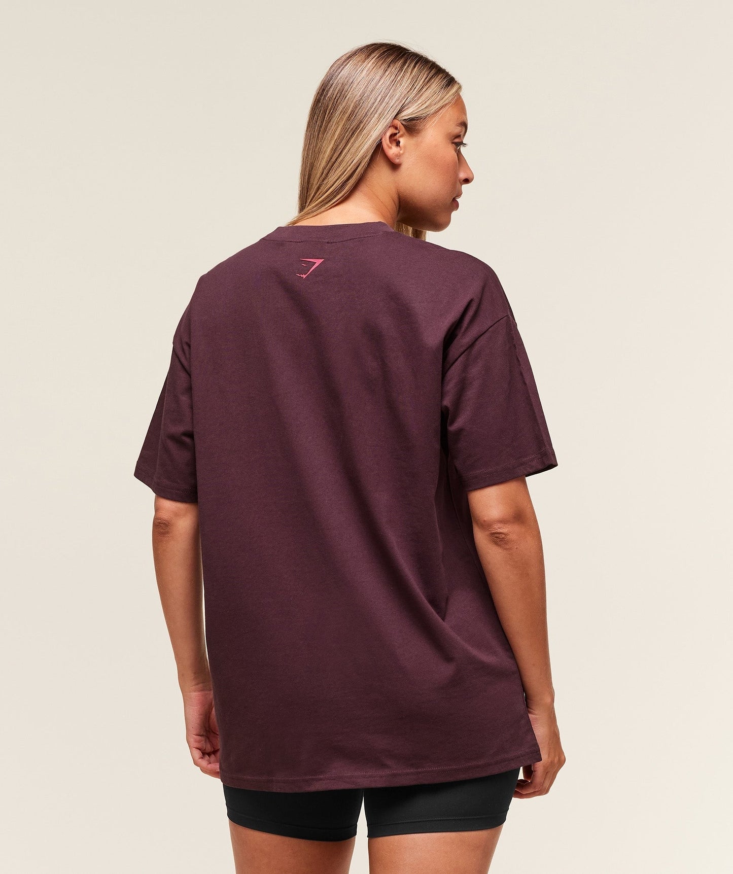 Gymshark Block Oversized T-Shirt - Cherry Purple