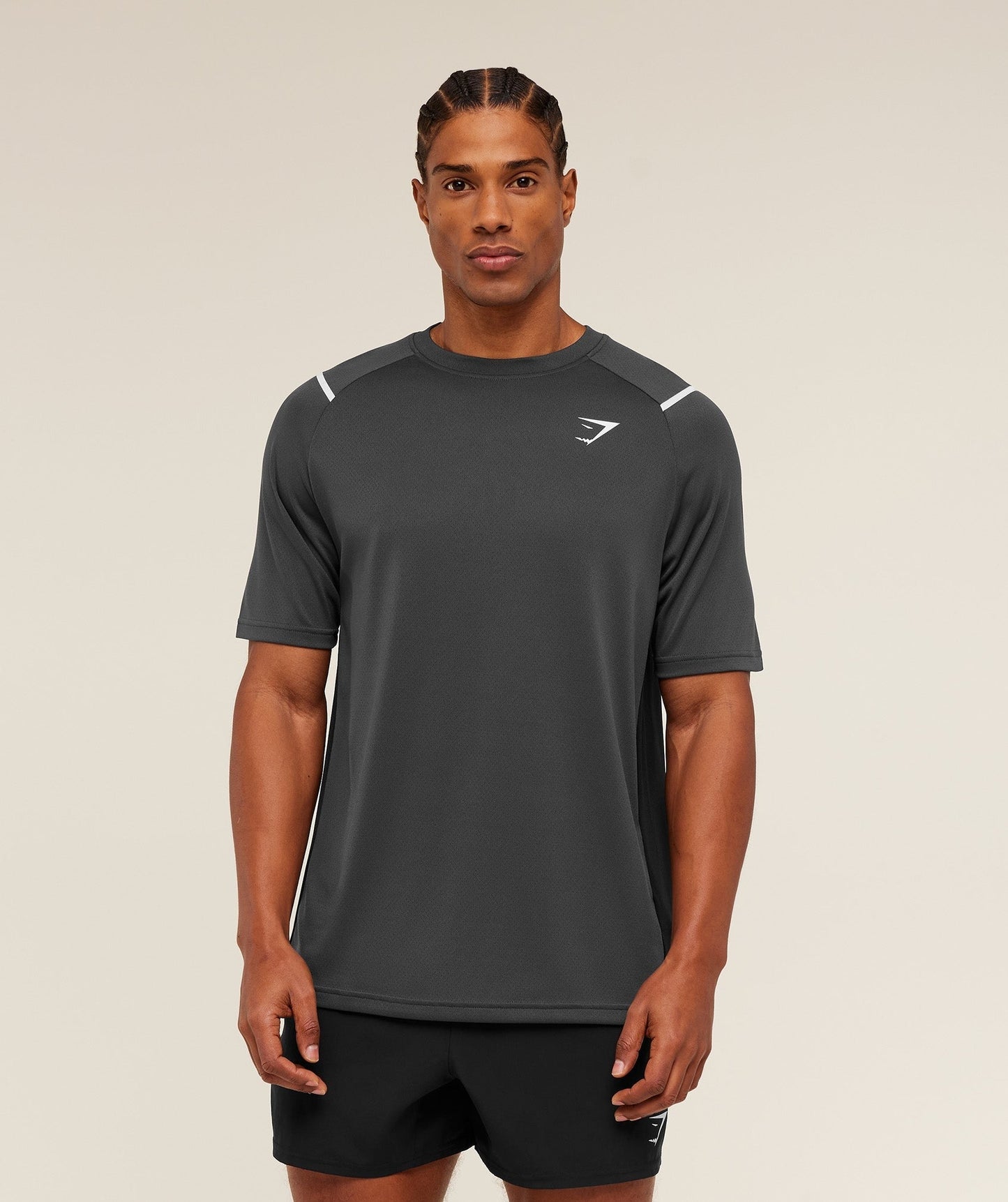 Gymshark Arrival Contrast T-Shirt - Grey/Black
