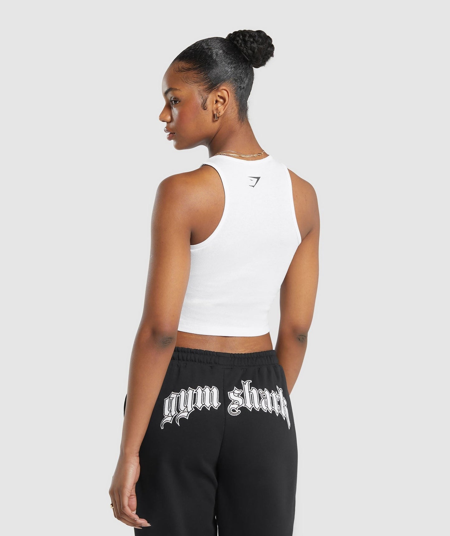 Gymshark Heavy Flex Graphic Midi Tank - White