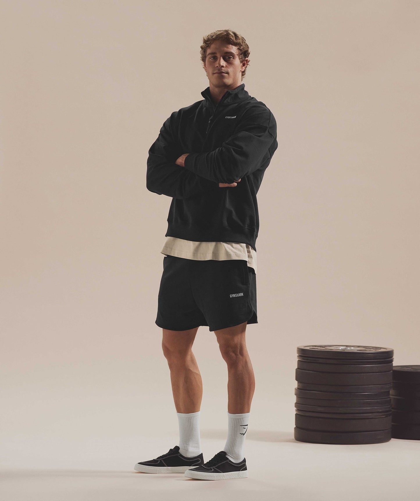 Gymshark Rest Day Sweats 4'' Lounge Shorts - Black