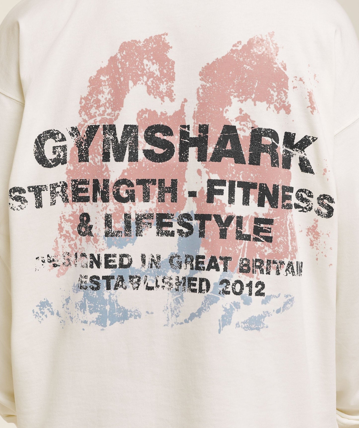 Gymshark Strength Fitness & Lifestyle Long Sleeve T-Shirt - Soft White