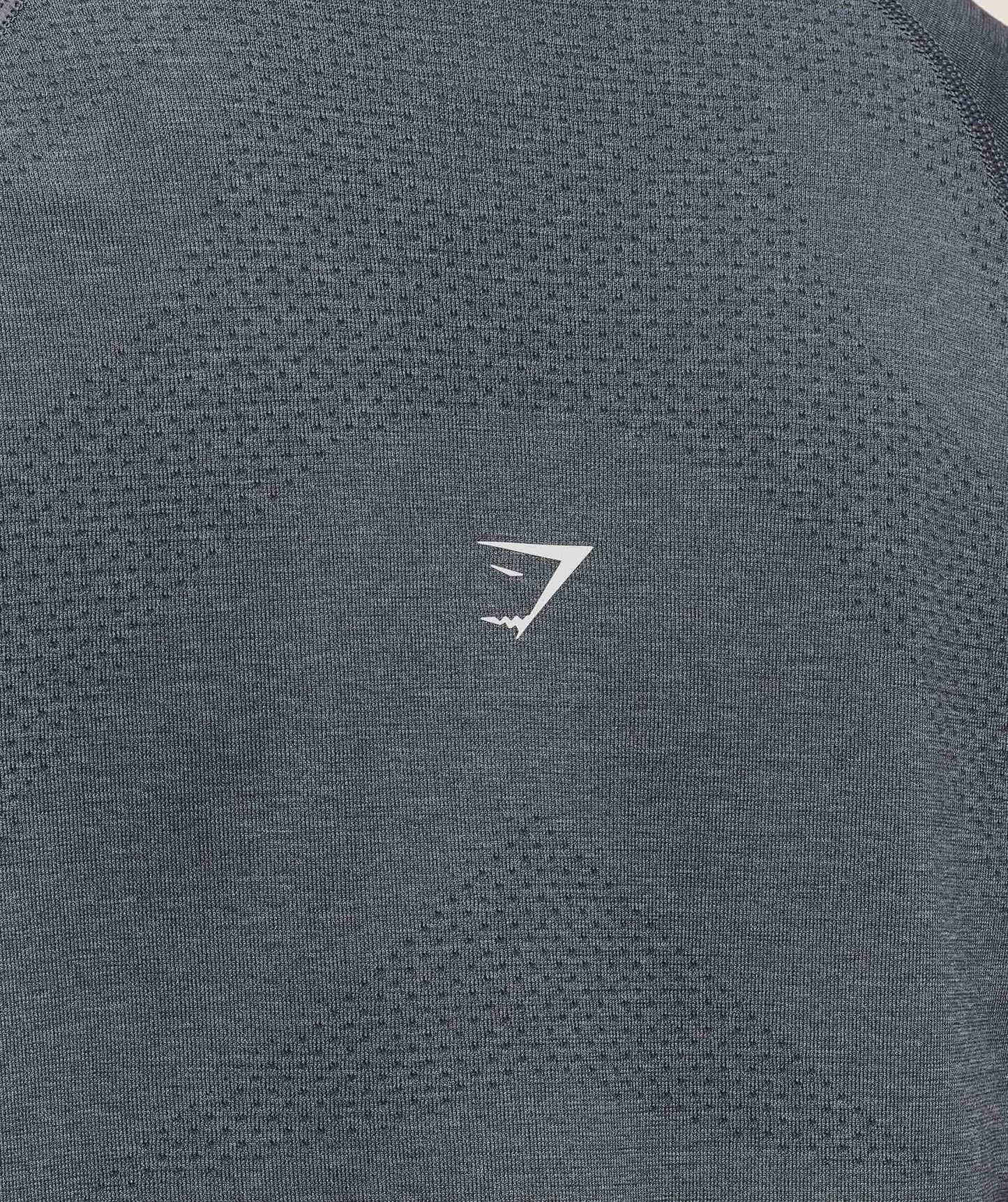 Gymshark Vital Seamless Light Long Sleeve Top - Strong Grey/Marl