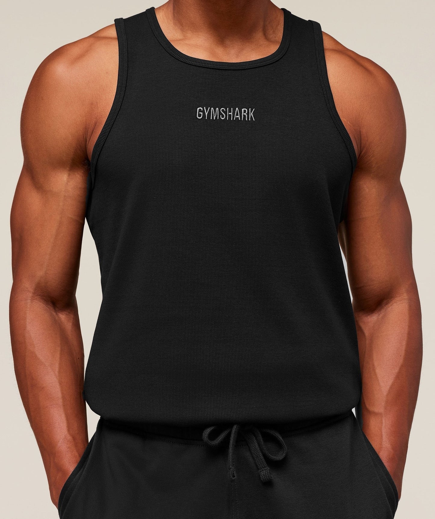 Gymshark Premium Ribbed Tank - Black