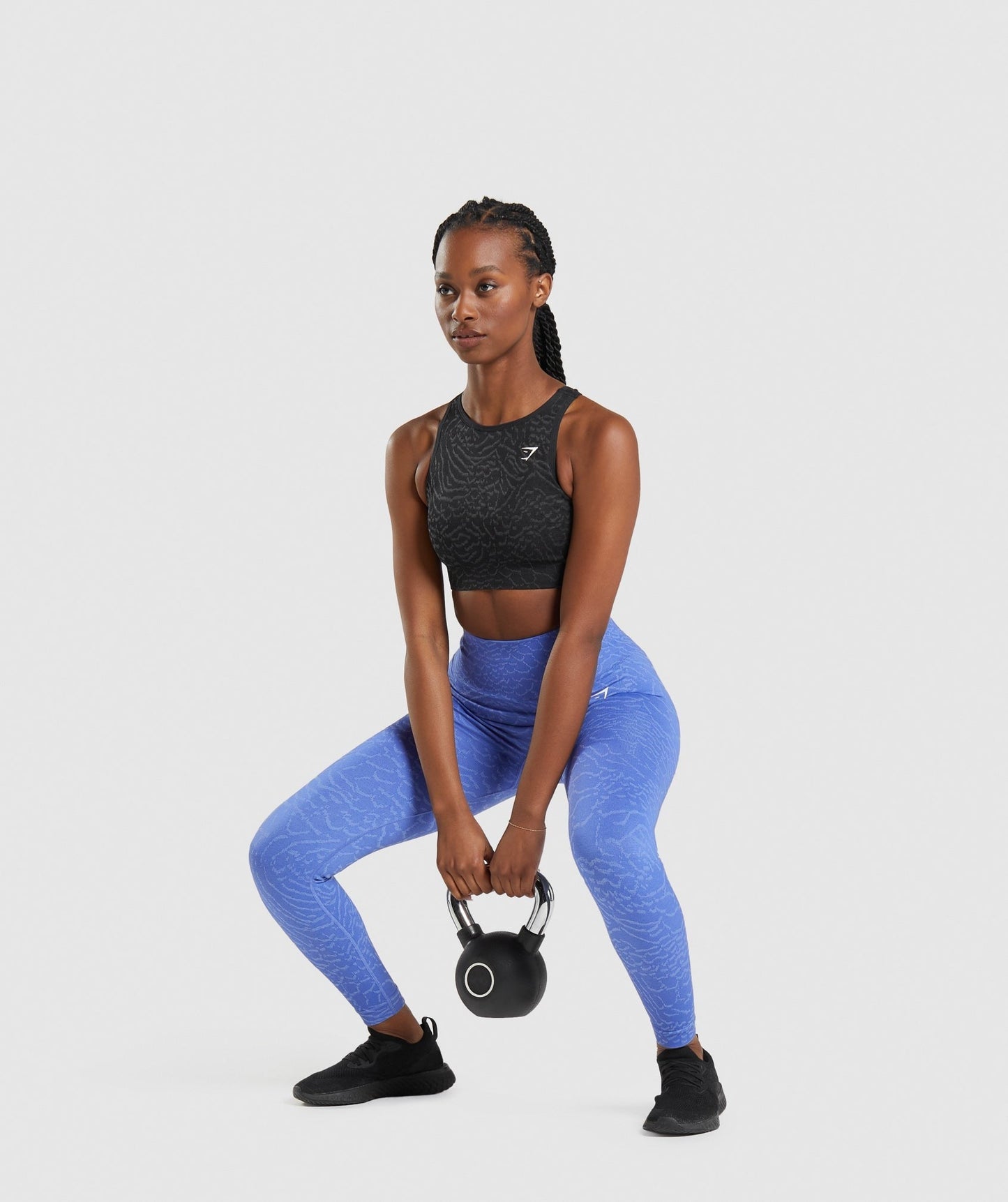 Gymshark Adapt Animal Seamless Sports Bra - Black