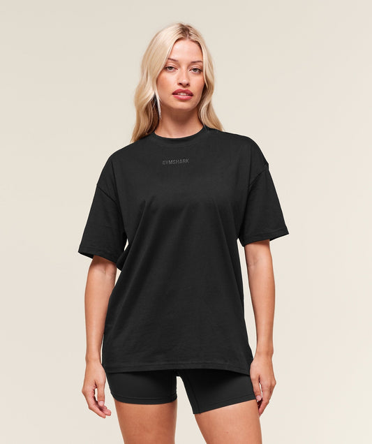 Gymshark Block Oversized T-Shirt - Black