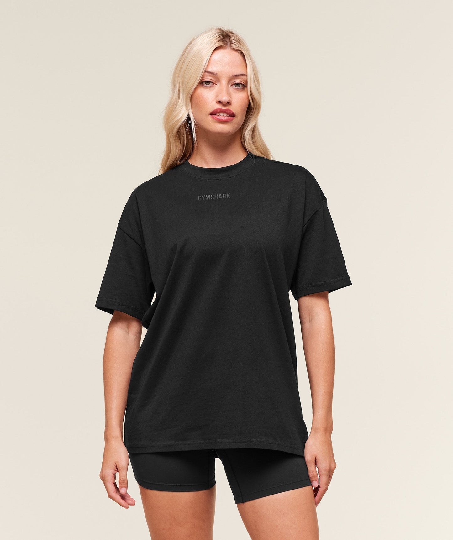 Gymshark Block Oversized T-Shirt - Black