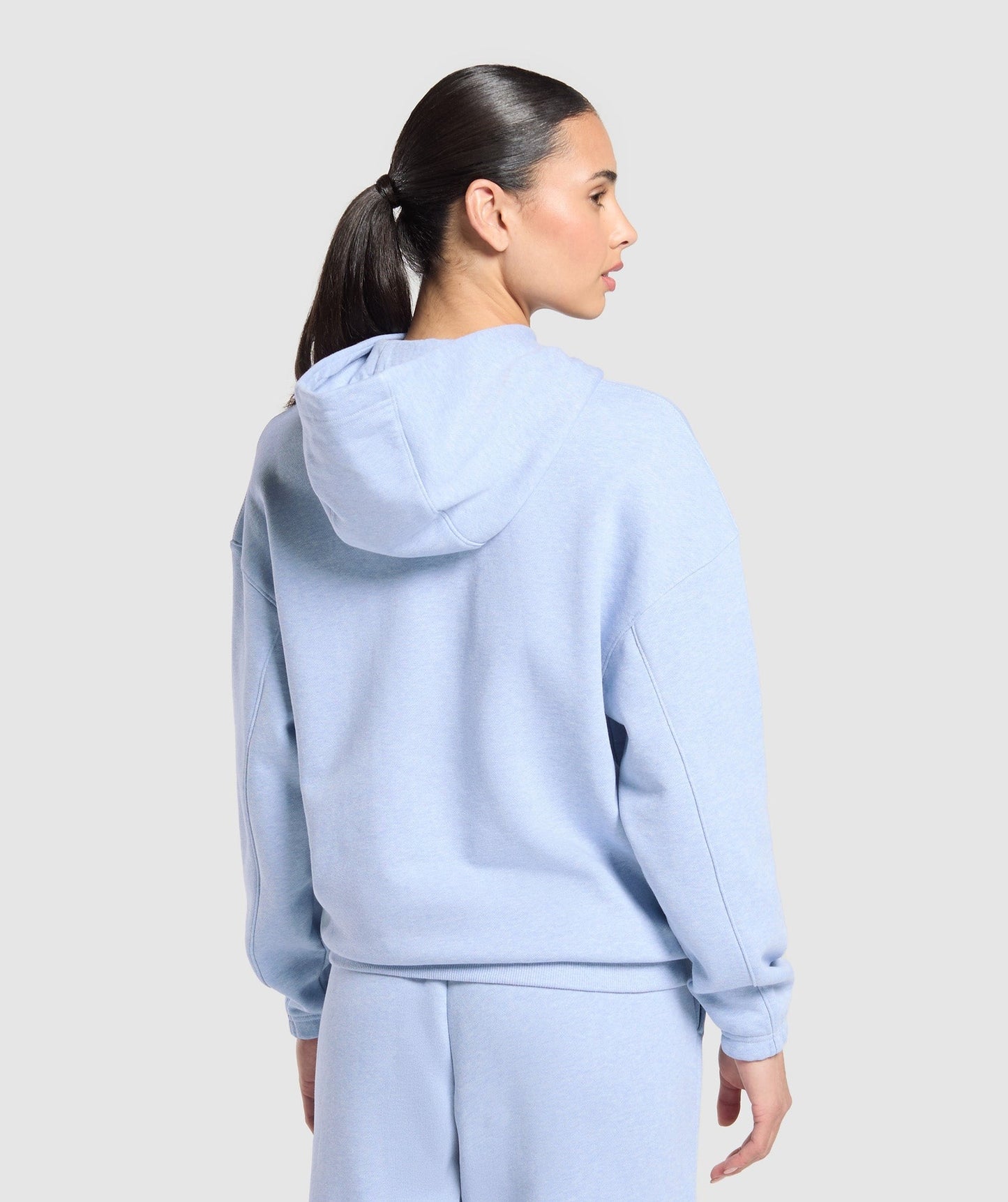 Gymshark Rest Day Sweats 2.0 Oversized Hoodie - Blue Marl