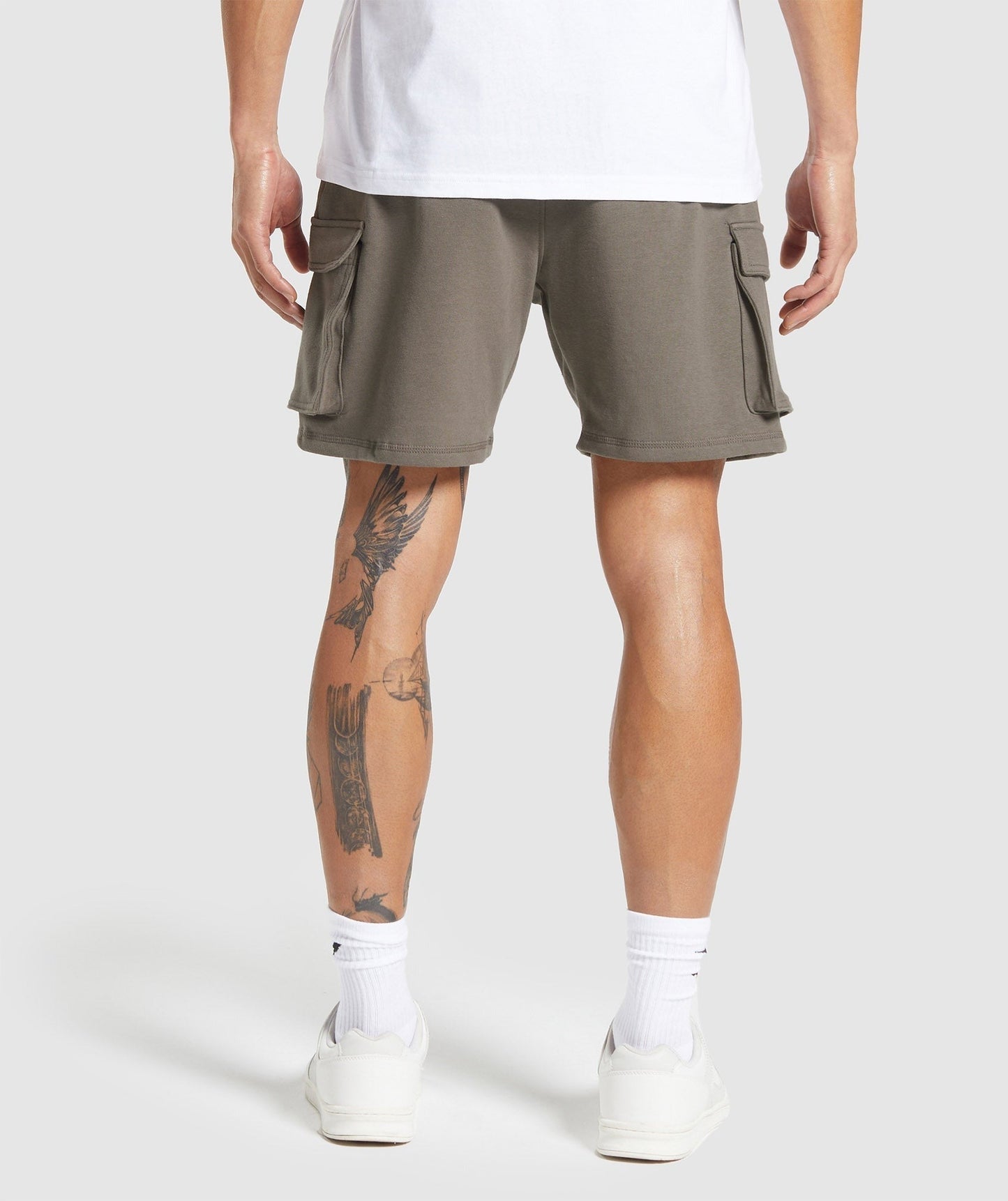 Gymshark Crest Cargo 7" Shorts - Camo Brown
