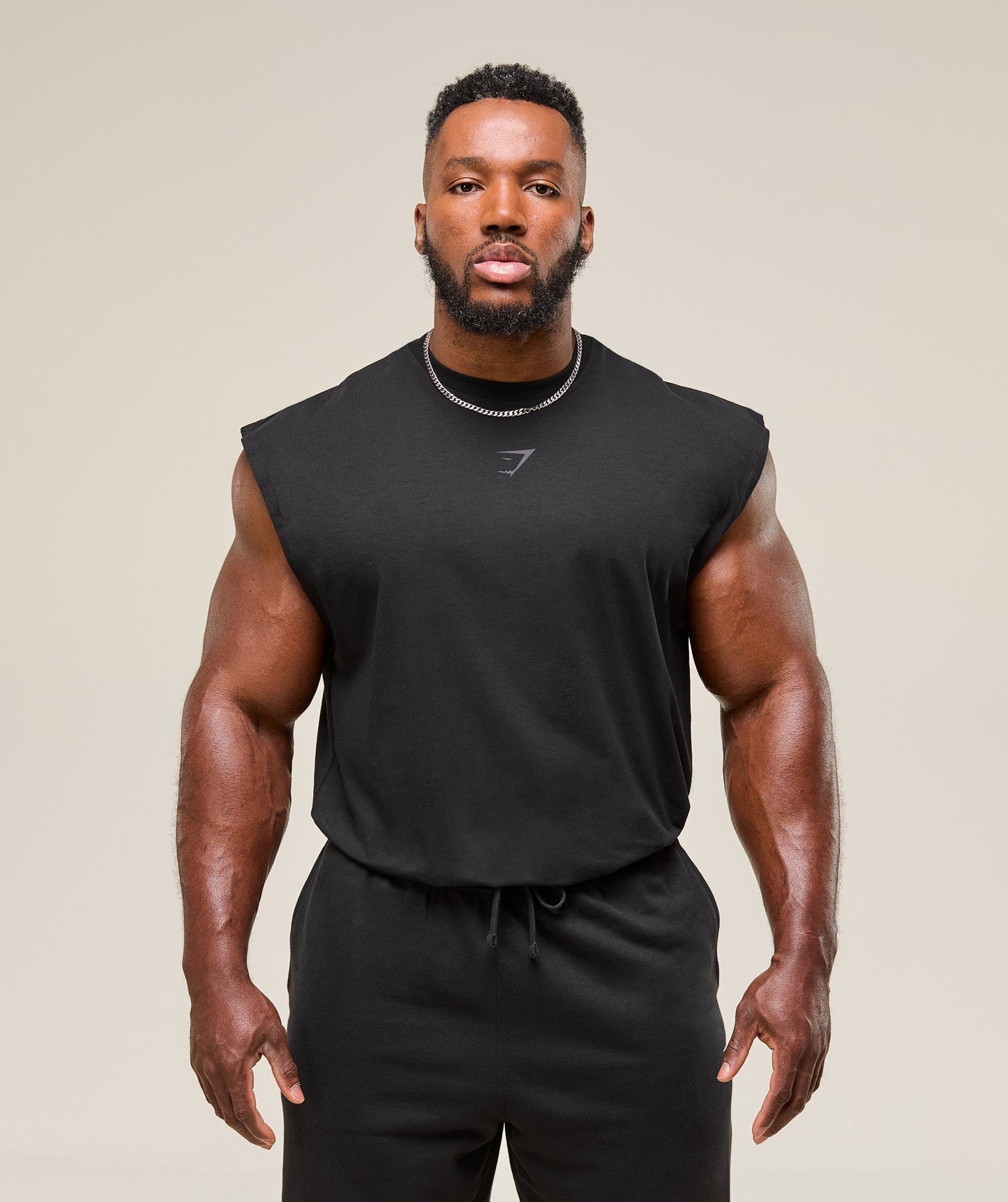 Gymshark Power Cut Off Tank - Black