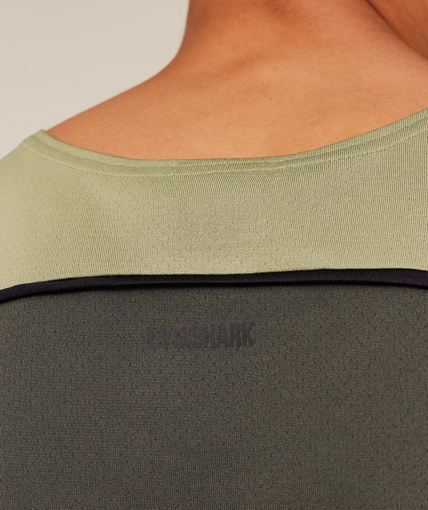 Gymshark Arrival Contrast Tank - Grounded Green / Strength Green
